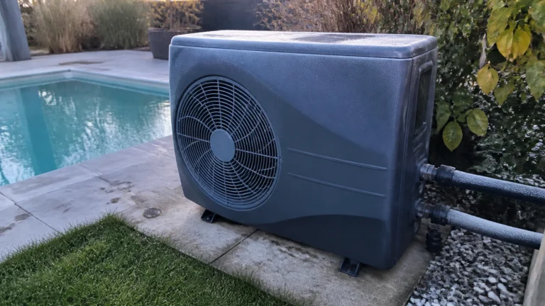 Illustration éditoriale pour l’article « Pourquoi votre pompe a chaleur piscine ne chauffe pas »